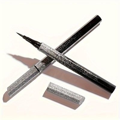 boboyes fine eyeliner waterproof, stain-resistant, long-lasting lack liquid eyeliner, or precise eye makeup applications, professional makeup Fashionable eyeliner applicator (5pcs-2#brown)