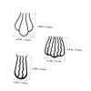 Beaupretty 6pcs Metal Hair Side Combs U Shape Hair Pins for Updo Elegant Fork Clip for Weddings Parties view 2