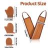 TIESOME 4 Pcs Self Tanning Mitt Applicator Kit, 4 in 1 Reusable Tanning Glove Accessories with Back Lotion Applicators for Your Back for Face Body Streak Free Tan Mitt (brown) view 2