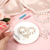 3 Pcs Piercing Ball Grabber Tool Stainless Steel Jeweler Pick Up Tool Diamond Claw Tweezers Piercing Assistant Pen 4 Claw Gem Picker Tools for Small Parts Pickup (Pink Blue Silver) view 3