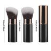 3pcs Professional Retractable Makeup Brushes Set - Blusher, Powder & Foundation for Full Face Makeup(Roundhead) view 4