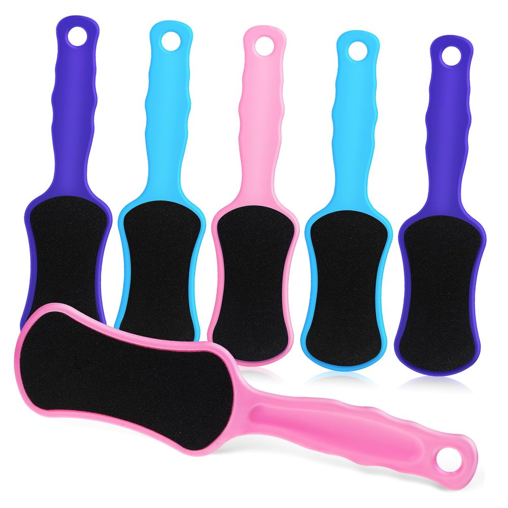 AUTSUPPL 6 Pcs Foot Files Scrubber Double Sided Tools for Smooth Skin Dead Skin Remover Durable Foot Files for Easy to Use Hard to Reach Areas