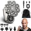 9.0 Shaver, Head Shavers for Bald Men, 6-in-1 Electric Razor - Led Display Rechargeable Head Shaving Kit with USB-C Fast Charge, IPX7 Waterproof (Set-A-9 Blades) view 1