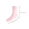 Mikikit Moisturizing Gel Socks for Dry Feet Hydrating Foot Care with Honeycomb Cushioning Soft Silicone Socks for Women Size L (40-44) for Overnight Use view 2