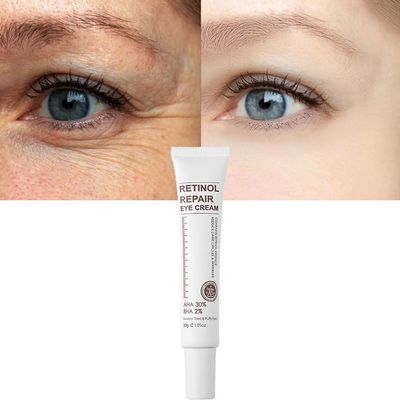 Magic Retinol Eye Cream for Dark Circles Puffiness and Bags Under Eyes, Instant Results Firm Eye Tightener, Anti Aging Under Eye Cream for Men Women, Reduce Fine Lines Wrinkles and Age Spots - 1.06 Oz
