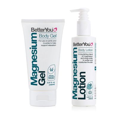 BetterYou Original Bundle - Magnesium Gel and Body Lotion - Massage Gel and Massage Lotion - Topical Magnesium for Effective Absorption - 2 pc