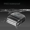 Portable Electric Foil Shaves, Mini Electric Razor with LED Display, Precision Blades, IPX7 Waterproof, Rechargeable Shavers for Men Travel Facial Hair Groomer (Black, 1pcs) view 3