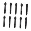 Ipetboom 10Pcs Disposable Dual Sided Eyeshadow Brush Oval Tipped Makeup Applicators with Black Handle for Travel Parties Festivals and Daily Use view 1