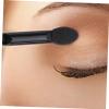 Ipetboom 10Pcs Disposable Dual Sided Eyeshadow Brush Oval Tipped Makeup Applicators with Black Handle for Travel Parties Festivals and Daily Use view 4