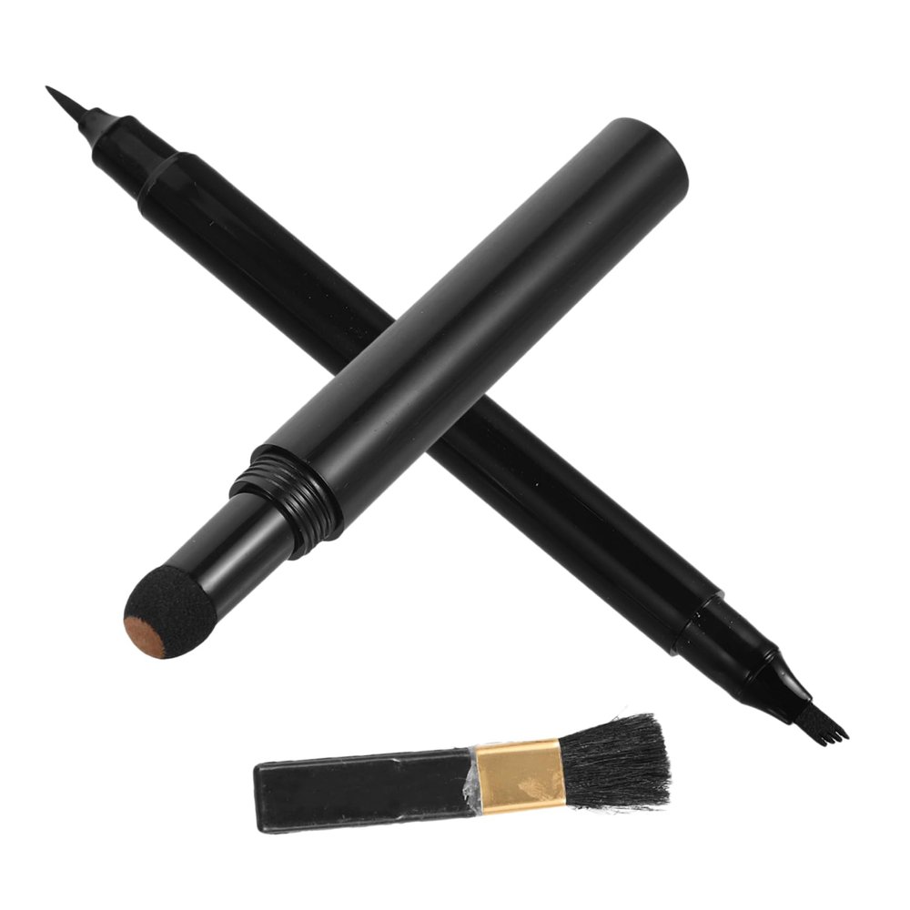 NIYANGLE 1 Set Beard Filling Pen for Men Dual Ended Grooming Tool with Brush Soft Tips for Comfortable Application Deep for All Beard Styles for Trimming and Filling Facial Hair
