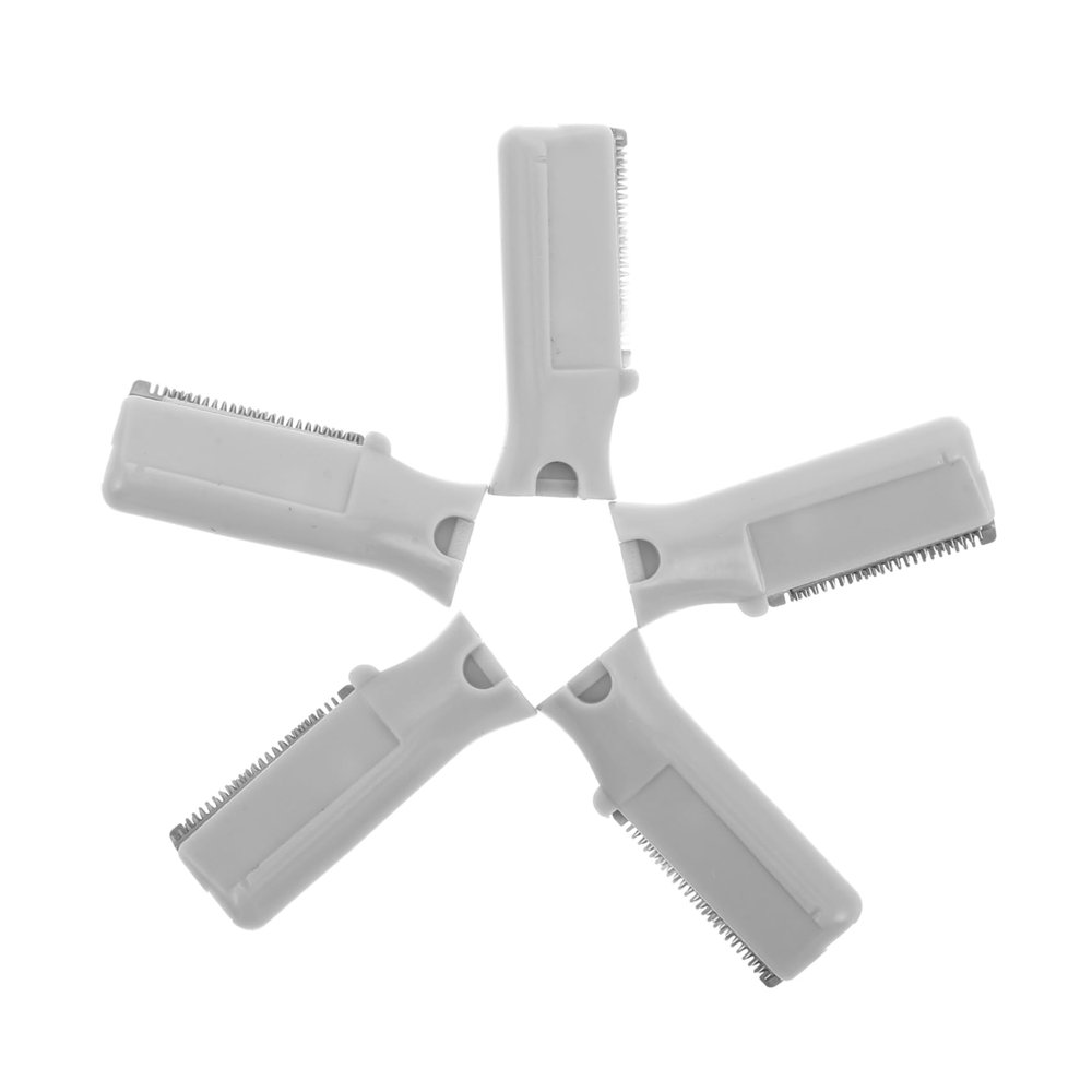 Healvian 5pcs Eyebrow Replacement Blades for Facial Hair Remover Compatible Eyebrow Trimmer Heads Precision Grooming Tool for Women Portable and Versatile Shaping Accessories