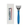 Harry's Original Razor for Men - Razor Handle and Blade Cartridge - Shaving Gift Set for Him - German Engineered - Indigo Blue view 1