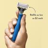 Harry's Original Razor for Men - Razor Handle and Blade Cartridge - Shaving Gift Set for Him - German Engineered - Indigo Blue view 3