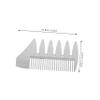Beaupretty Dual-Sided Zinc Alloy Shaving Comb Pocket Size for Men  Anti-Static Beard Grooming Brush view 2