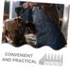 Beaupretty Dual-Sided Zinc Alloy Shaving Comb Pocket Size for Men  Anti-Static Beard Grooming Brush view 3