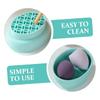 Beaupretty Makeup Brush Cleaning Bowl Silicone Makeup Brush Cleaner Beauty Egg Skincare Tool Cup view 2