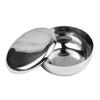 EXQUIMEUBLE Razor Holder for Men Shaving Bubble Bowl Lid Stainless Steel Shaving Bowl Accessory Kit view 1