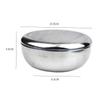 EXQUIMEUBLE Razor Holder for Men Shaving Bubble Bowl Lid Stainless Steel Shaving Bowl Accessory Kit view 2