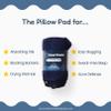 ClearCheeks Set of 2 Pillow Towel Pads (Blue) for face Acne, Sweat Stains, Drooling, Wet Hair, Oily Skin, Bleach Stains, Travel, Made of 100% Cotton, Towel Fabric, Acne Treatment view 2
