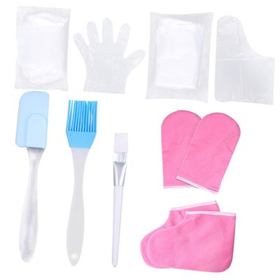 Beavorty 1 Set Moisturizing Gloves Foot Covers for Hand and Foot Treatment Exfoliating Spa Accessories for Smooth Skin Fits Durable Washable Design Enhances Absorption Random Color