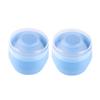 Beaupretty 2pcs Soft Puff with Storage Case Automatic Dispensing Talcum Puff for Infants for Kids for Travel view 1