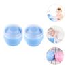 Beaupretty 2pcs Soft Puff with Storage Case Automatic Dispensing Talcum Puff for Infants for Kids for Travel view 2