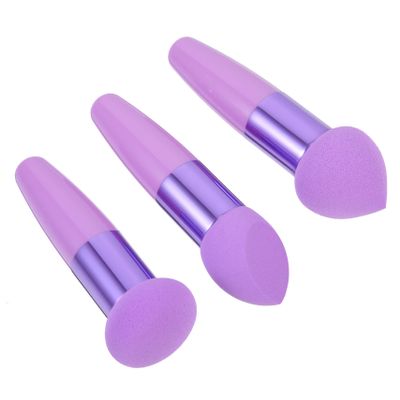Ipetboom 3Pcs Mushroom Makeup Brush Set Heart Shaped Cosmetic Pens for Women Versatile Travel Makeup Tools Dry Wet Applicators