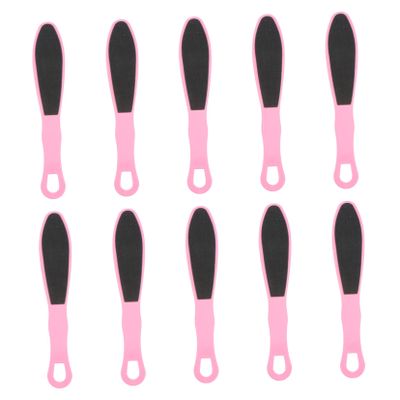 DEARMAMY 10Pcs Double Sided Foot File Portable Exfoliating Foot Scrubber for Removal Practical Foot Care Tool for Home Use Random Color