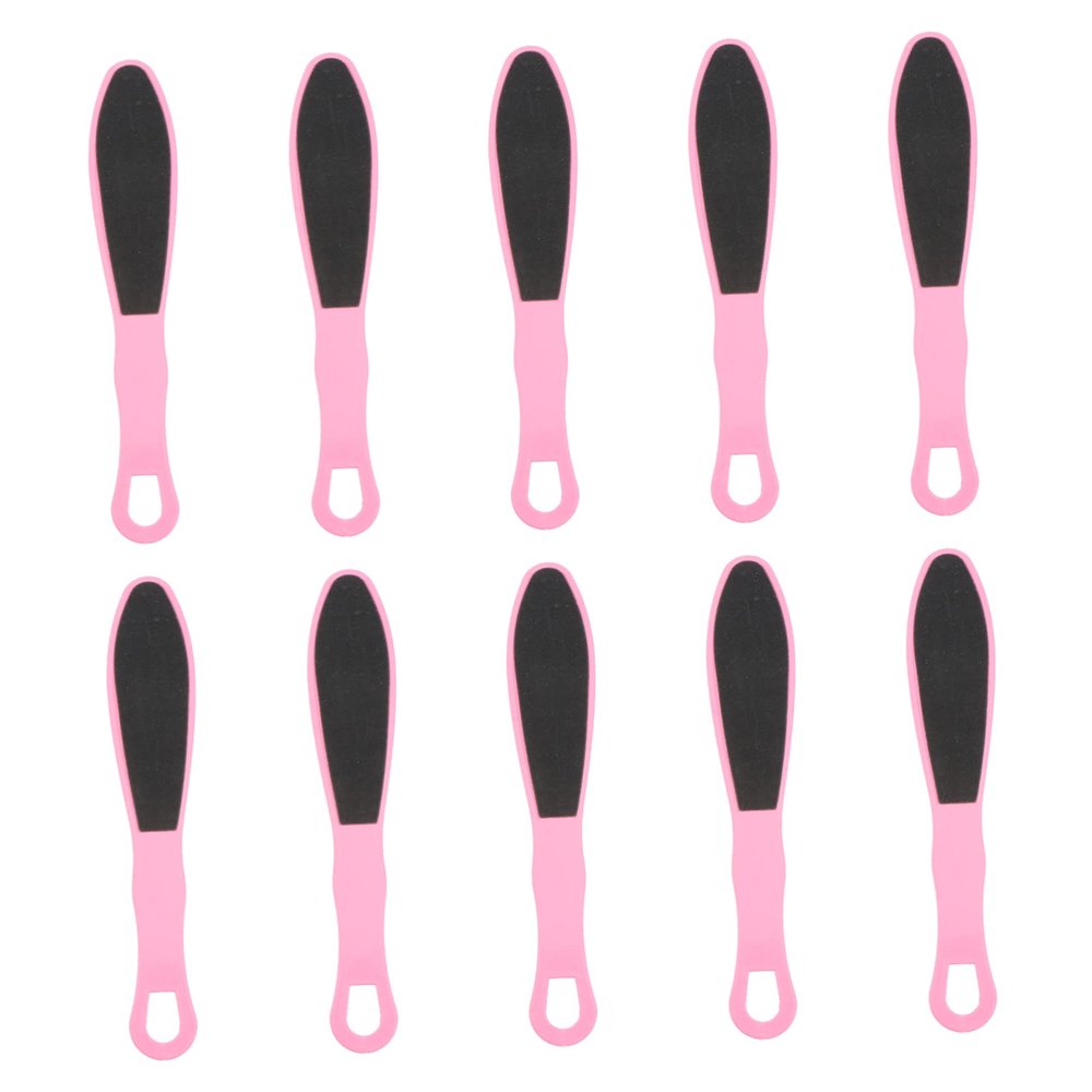 DEARMAMY 10Pcs Double Sided Foot File Portable Exfoliating Foot Scrubber for Removal Practical Foot Care Tool for Home Use Random Color