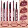 Jolilab 6Pcs Lip Set: 3 Colors Lip Liner+3 Colors Lipstick, Matte/Creamy,Smooth Creamy Texture,Long-Lasting,Bold/Nude Shades for Daily/Party, Vegan, Gift for Makeup Lovers.(#08+11+12) view 1