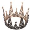 DEARMAMY Elegant Black Rhinestone Crown Headdress for Weddings Parties and Birthdays Bridal Hair Hair Decoration for Brides Bridesmaids view 1