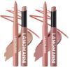 Jolilab 4Pcs Lip Set: 2 Colors Lip Liner+2 Colors Lipstick, Matte/Creamy,Smooth Creamy Texture,Long-Lasting,Bold/Nude Shades for Daily/Party, Vegan, Gift for Makeup Lovers.(#03+04) view 1