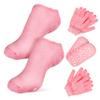 DEARMAMY 2Sets Moisturizing Socks and Gloves for Foot Care Socks and Hand for Soft Supple Skin Easy to Use Home view 1