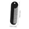Beaupretty Portable Zinc Alloy Beard Comb for Men Sturdy Hair Styling Tool Travel Size Grooming Accessory for Beard Care and Shaping view 3