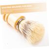 CTIRCHIU 2pcs Wood Handle Shaving Brush Premium Bristles for Rich Father Day for Mens Grooming and Beard Care Travel Friendly Shave Accessory view 3