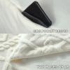 Brown,75x190cm/29.5x74.8in,Reusable Massage Bed Cover Fleece with Holes Elastic Solid Color Massage Table Sheets Washable Pillowcase Stool Cover Quilt Bed Cover 4 Pieces Set view 4