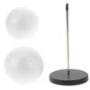 Beaupretty Stylish Mannequin Head Stand for Wigs Elegant Foam Display Holder for Hairpieces Portable Compact Design for Dolls Cosmetology Travel Use Hair Styling Support view 1