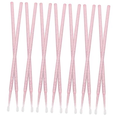 Ipetboom 100pcs Cotton Eyelash Swabs Micro Applicator Brush Portable Travel Beauty Supplies Box for Eyelash Extensions and Makeup Precision Application