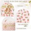 3 PCS Travel Makeup Bag Set, AZ Initials Cotton Quilted Cosmetic Bag for Women & Preppy, Personalized Toiletry Bag Travel Accessories Makeup Brushes Organizer, Valentines Day & Birthday Gift for Her view 3