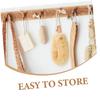 NOLITOY 2pcs Sisal Bath Brush Shower Wall Scrubber Back Bath Brush Exfoliating Body Scrubber for Shower view 3