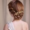 4Pcs Gold Wedding Bridal Hair Pins, Metal Flower Pearl Vintage French Hair Clips for Women Girls Accessories view 4