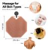 Silicone Body Scrubber, Silicone Loofah Exfoliating Body Scrubber for Shower, Long-Lasting Body Brush for All Skin Types& Lather Well Easy to Clean (Pink) view 2