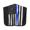 Back The Blue Thin Blue Line Flag American Police Barber Cape with Adjustable Buckle Hair Cutting Salon Cape for Unisex, Perfect for Hairstylists view 2