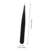 Baluue Stainless Steel Brow Hair Tweezers Precision Pointed Tip for Ingrown Hair Removal Eyelash Extensions Brow Tweezers view 2