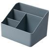 2Pcs Multi-Compartment Cosmetics Organizer Dusty Blue Pink Toiletry Storage Box Jewelry Container for Students Makeup Accessories Holder for Home and Travel view 4