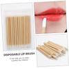TOVINANNA 50pcs Handle Lip Brush Lipstick Applicators Makeup Tools for Lip Mask Easy to Carry view 3