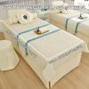 Beige,70x190cm/27.5x74.8in,Fleece Massage Table Cover with Face Hole,Elastic Washable Massage Bed Sheets Large Beauty Massage Couch Cover Suitable for Salons SPA and Therapists view 4