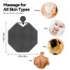 Silicone Body Scrubber Loofah - Gentle Exfoliating Brush for Sensitive Skin, WomenMen, Non-Slip Handle, Long - Lasting, Easy Clean & Travel Friendly(Gray) view 2