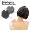 Silicone Body Scrubber Loofah - Gentle Exfoliating Brush for Sensitive Skin, WomenMen, Non-Slip Handle, Long - Lasting, Easy Clean & Travel Friendly(Gray) view 4