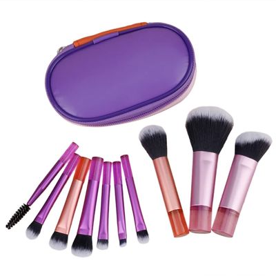 10Pcs Makeup Brushes Set Highlight Brush for Face Powder Blusher Concealers Brow Eyeshadow Contours Make Up Brush Set